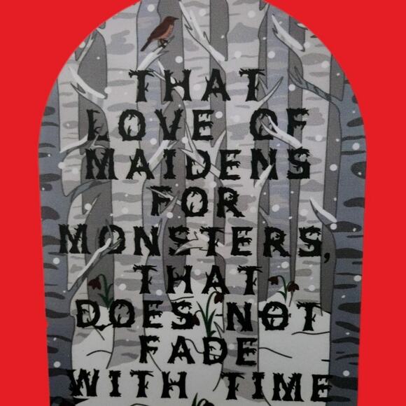 Love Of Maidens For Monsters Bookend Set Decor Preppy Dark Academia - Picture 3 of 3